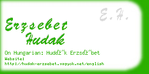 erzsebet hudak business card